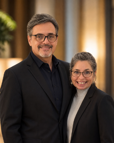 Dr. Adrian Arce and Dr. Eugenia Padovani